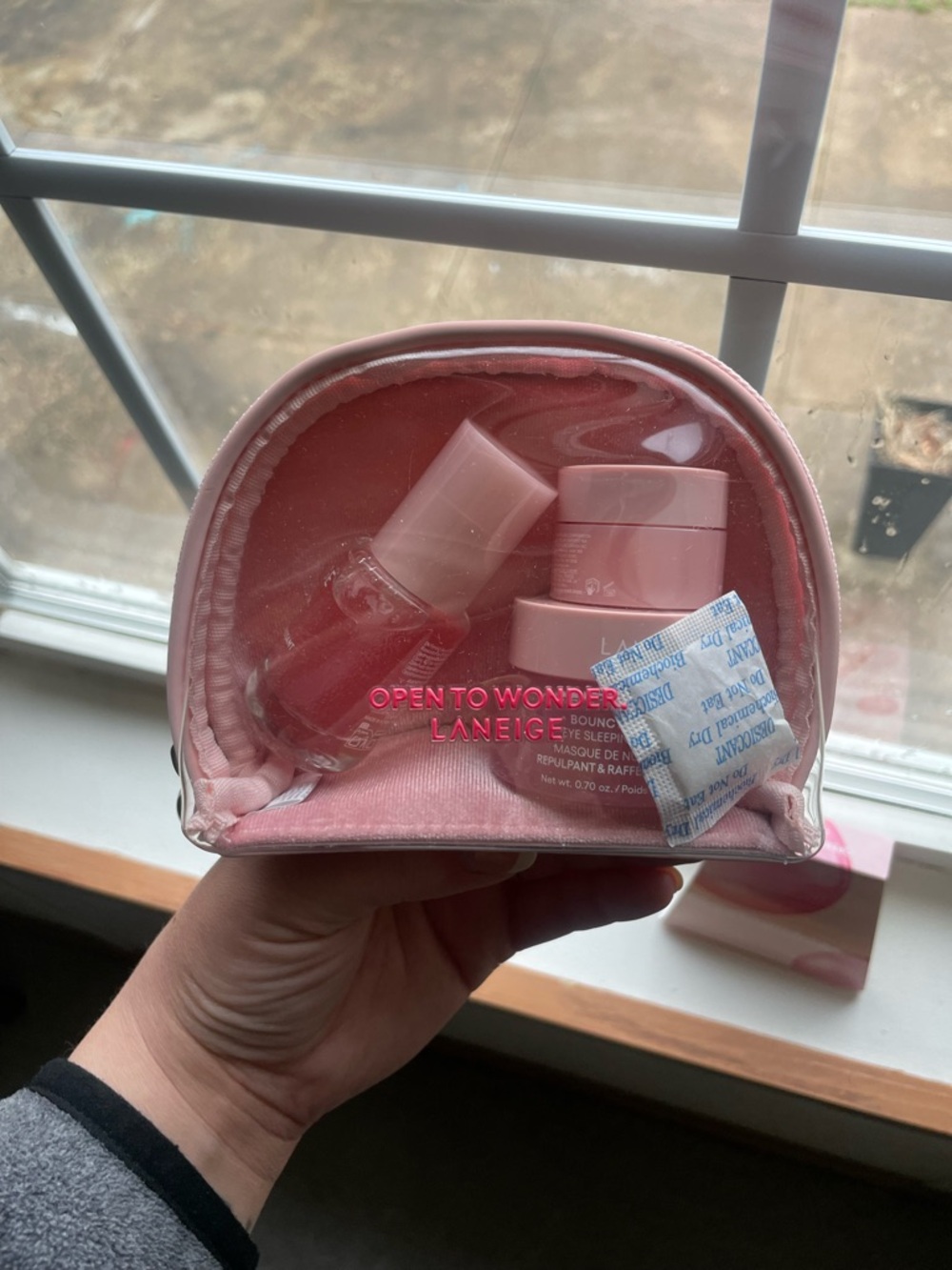 LANEIGE Pink Skincare Trio with Matching Pouch. Brand new! - Picture 2 of 5